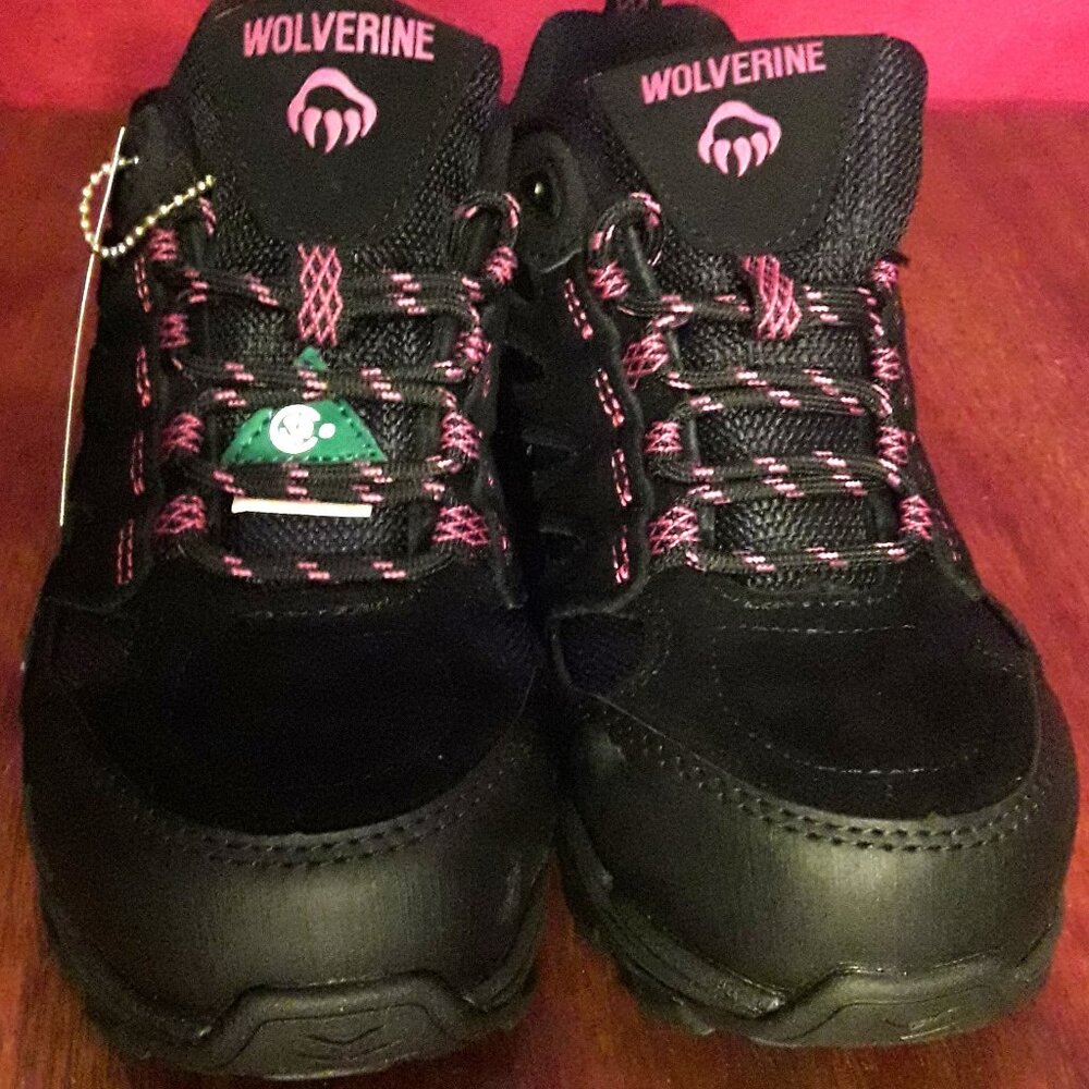 BNIB Women's Ladies' Wolverine Branson 6Inch Steel Toe Shoes/Boots Black, Size 6
